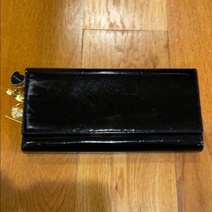 Lovecat black patent wallet